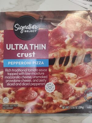 ULTRA THIN crust PEPPERONI PIZZA