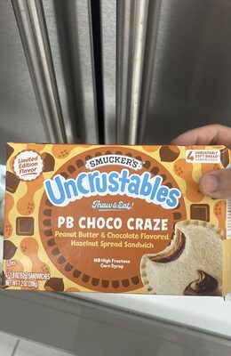 Uncrustables pb choco sandwiches