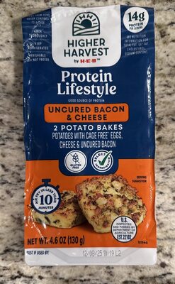 Uncured, bacon and cheese potato bake