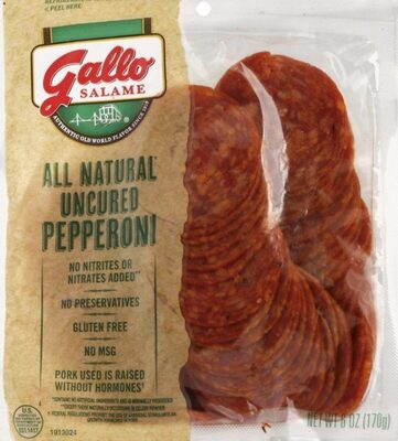 Uncured pepperoni sliced
