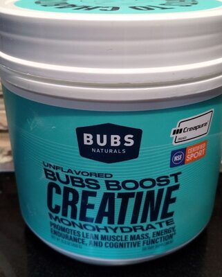Unflavored Bubs Boost Creatine Monohydrate