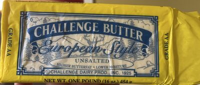 Unsalted butter, European style