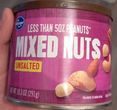 Unsalted mixed nuts