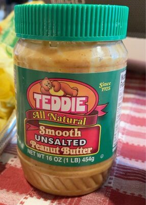 Unsalted smooth peanut butter jars