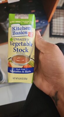 Unsalted vegetable cooking stock