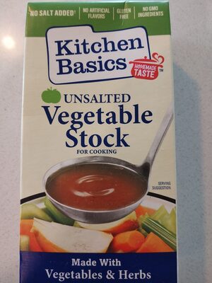 Unsalted vegetable stock