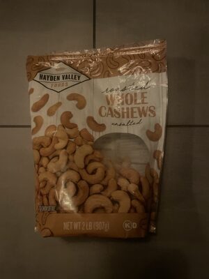Unsalted Whole Cashews