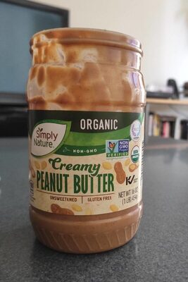 Unsweetened creamy peanut butter, creamy
