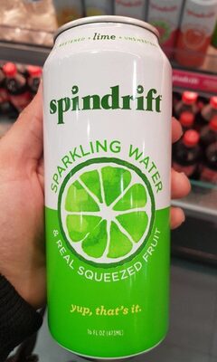 Unsweetened lime sparkling water, unsweetened lime