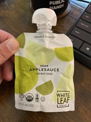 Unsweetened Pear Applesauce