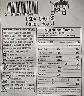 USDA CHOICE Chuck Roast