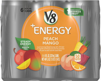 V8 +Energy Peach Mango