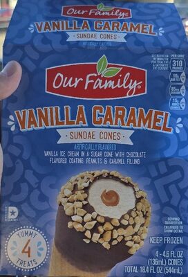 Vanilla Caramel Sundae Cones