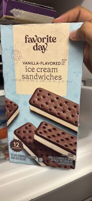 vanilla-flavored ice cream sandwiches
