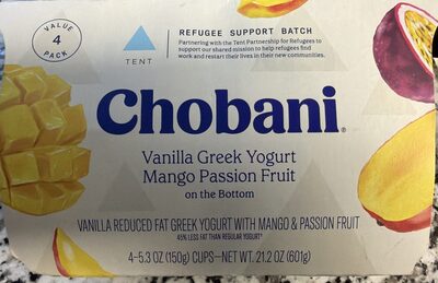 Vanilla Greek Yogurt Mango Passion Fruit on the Bottom