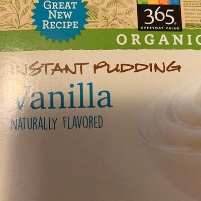 Vanilla instant pudding, vanilla