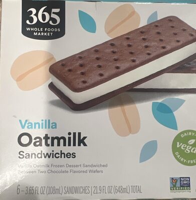 Vanilla Oatmilk Sandwiches