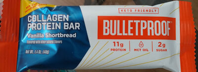 Vanilla shortbread collagen protein bar, vanilla shortbread