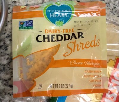 Vegan Gourmet Shreds Cheddar Cheese Alternative