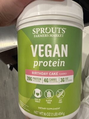 Vegan Protein Birthday Cake Flavored