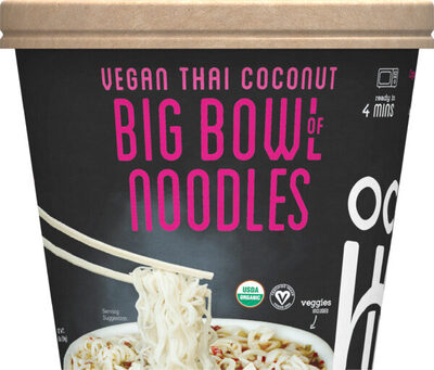 Vegan Thai Coconut Big Bowl of Noodles
