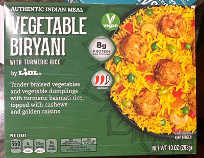 Vegetable Biryani with Tumeric Rice