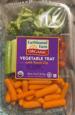 Vegetable Tray with ranch dip