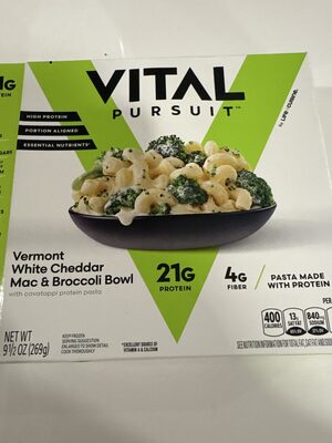 Vermont White Cheddar Mac And Broccoli Bowl