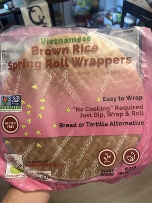 Vietnamese brown rice spring roll wrapper