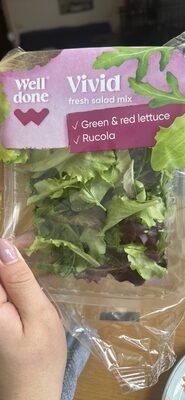 Vivid fresh salad mix