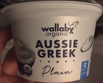 Wallaby organic, plain nonfat yogurt