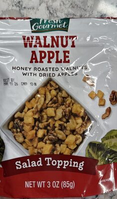 Walnut apple salad topping