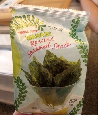 Wasabi roasted seaweed snak