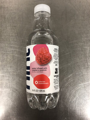 Water infused with raspberry essence