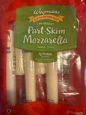 Wegmans Part-Skim Mozzarella Cheese Sticks