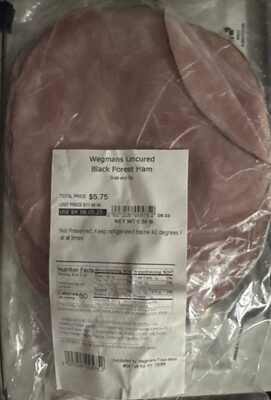 Wegmans Uncured Black Forest Ham
