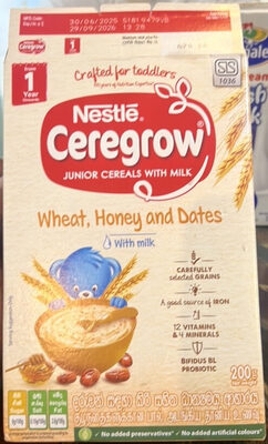 Wheat, Honey and Dates Junior Cereals with Milk