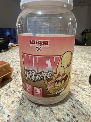 Whey More Banana Split Sundae