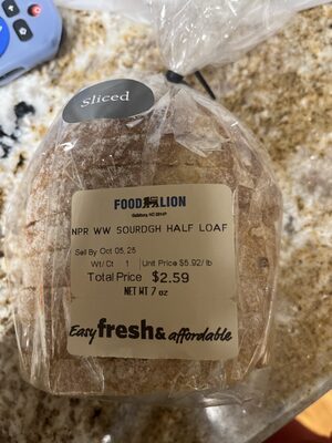 While Wheat Sourdough Half Loaf