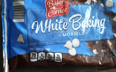 White baking morsels