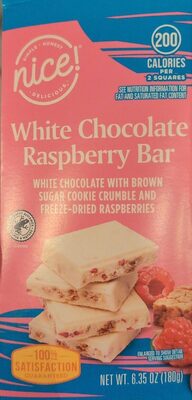 White Chocolate Raspberry Bar