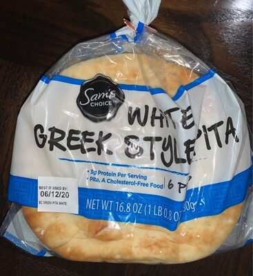 White Greek Style Pita