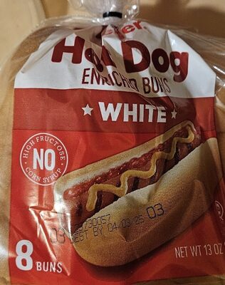 White Hot Dog Buns