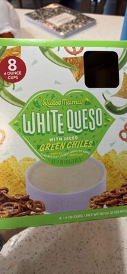 White Queso with Diced Green Chiles