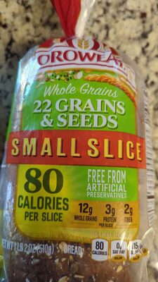 Whole Grains 22 Grains & Seeds Small Slice