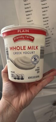 WHOLE MILK GREEK YOGURT