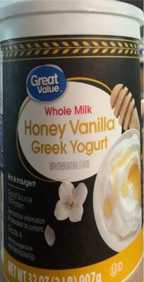 Whole Milk Honey Vanilla Greek Yogurt