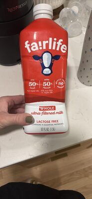 Whole ultra-filtered milk