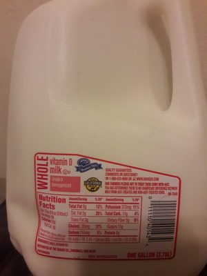 Whole vitamin d milk