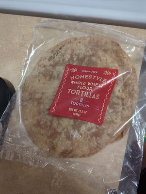 Whole wheat flour tortilla